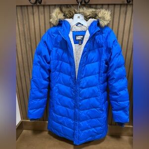 Lands' End Royal Blue Fleece Lined Parka